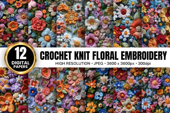 A Designer's Review of Crochet Knit Floral Embroidery Patterns