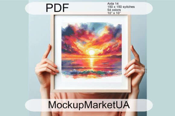 A Gentle Sunset Cross Stitch Pattern for Meaningful Gifts