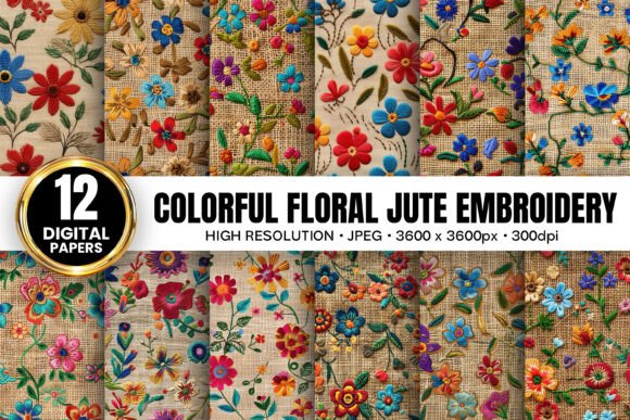 A Seasonal Treasure: Reviewing Colorful Floral Jute Embroidery Patterns