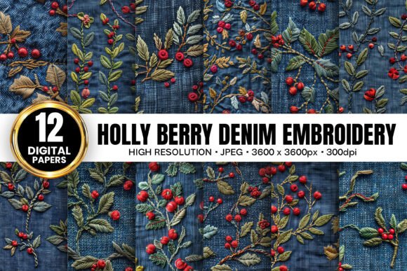 Craft Fair Gold: Reviewing Hollyberry Denim Embroidery Patterns