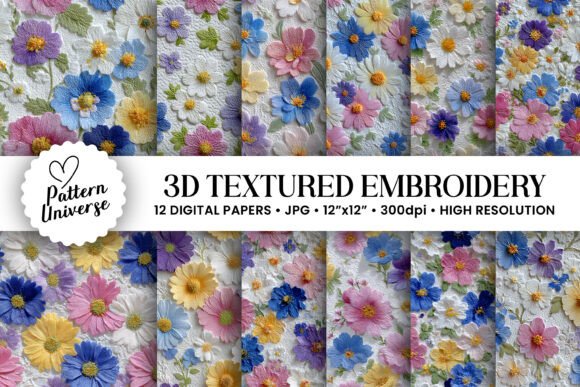Embroidery Designer Review: 3D Texture Embroidery Seamless Pattern