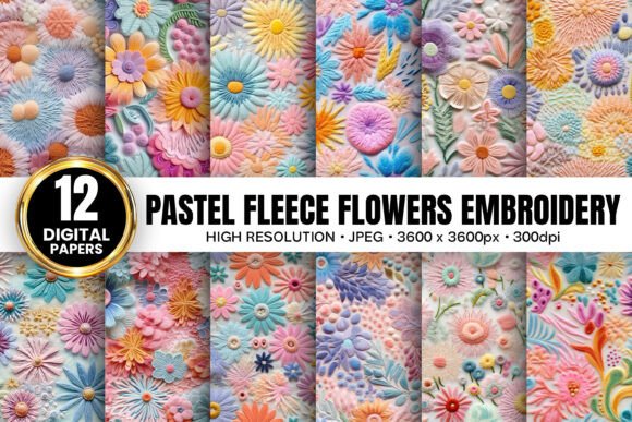 Pastel Fleece Floral Embroidery Patterns: A Designer's Review
