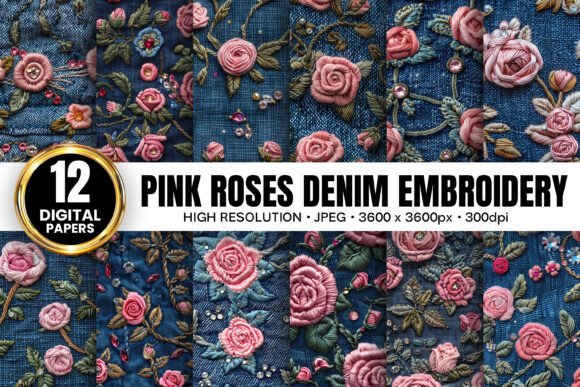 Pink Roses Denim Embroidery: A Gift Designer's Review