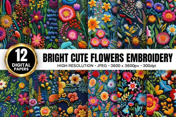 Real-World Review of Bright Cute Flowers Embroidery Patterns