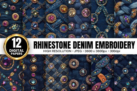 Rhinestones Denim Embroidery Patterns: A Designerβs Review