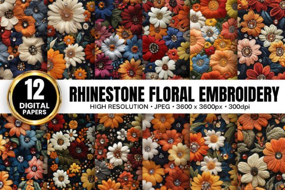 Rhinestones Flowers Embroidery Patterns: A Designer's Review